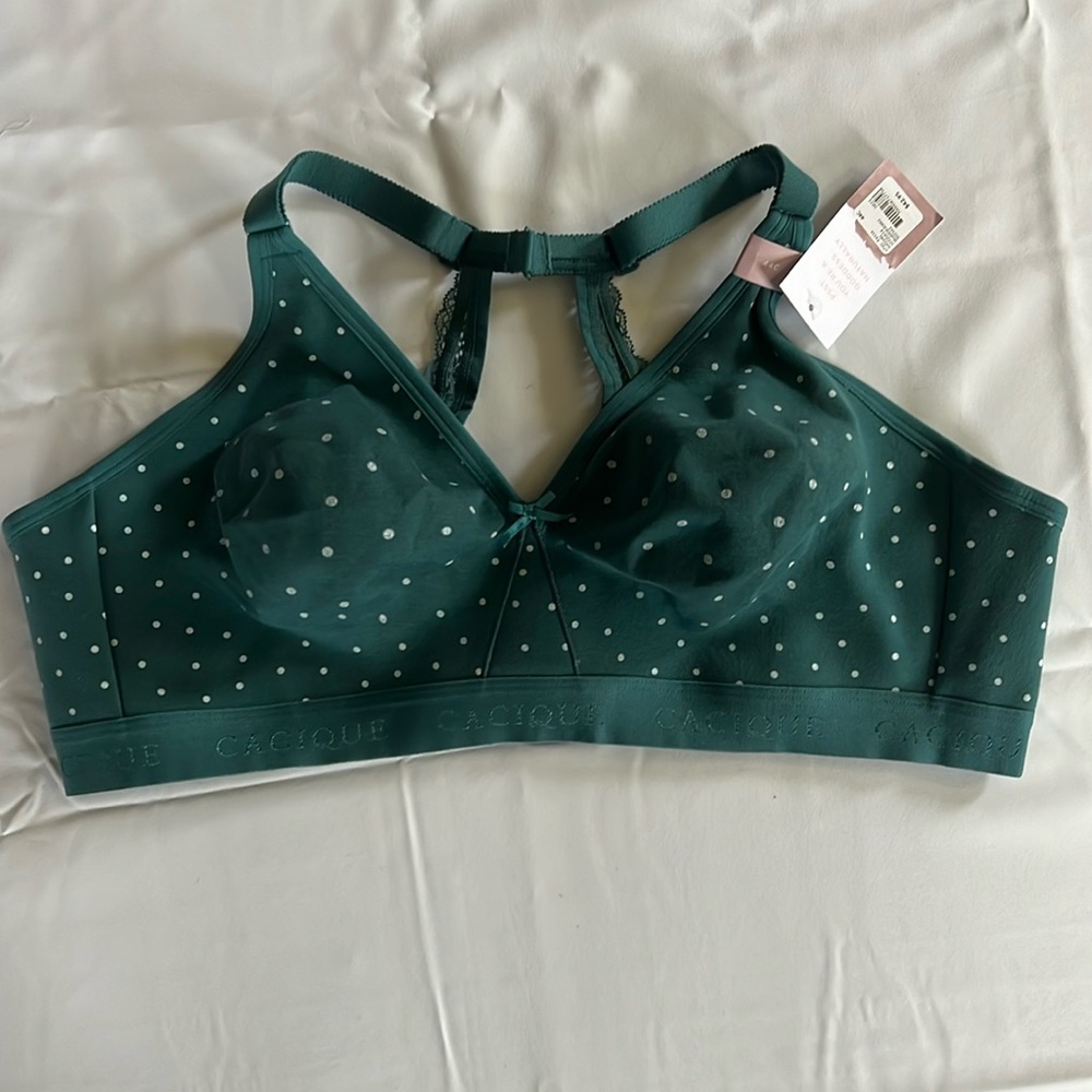 Lane Bryant Cacique Cotton Unlined No-Wire Bra